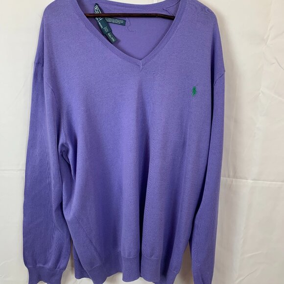 Polo Ralph Lauren Mens Purple Sweater - Picture 1 of 10